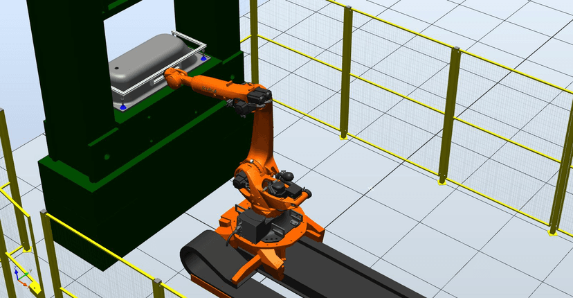 Роботизированный комплекс перекладки заготовок