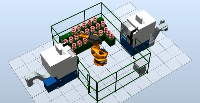 Роботизированный комплекс загрузки-разгрузки