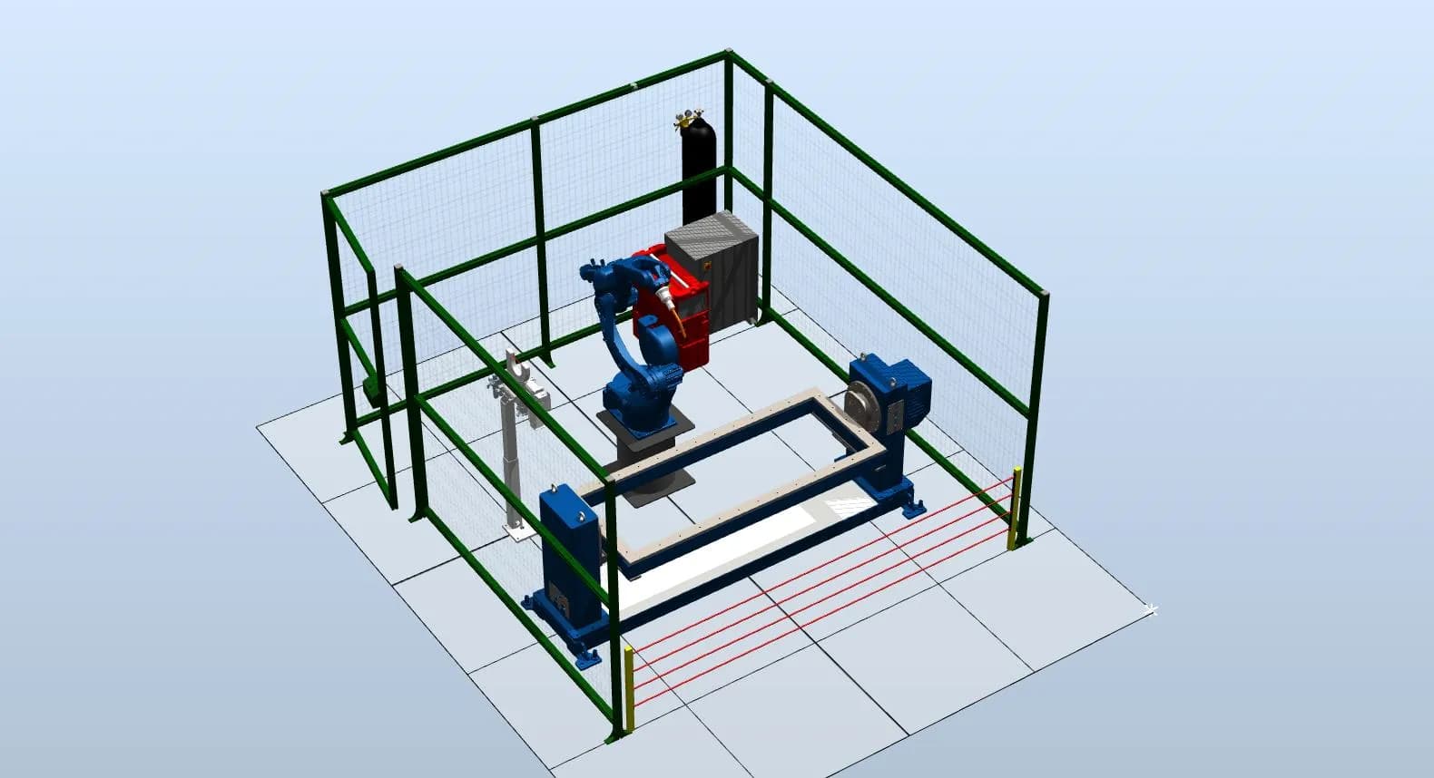 Состав роботизированного комплекса для обслуживания станков с чпу