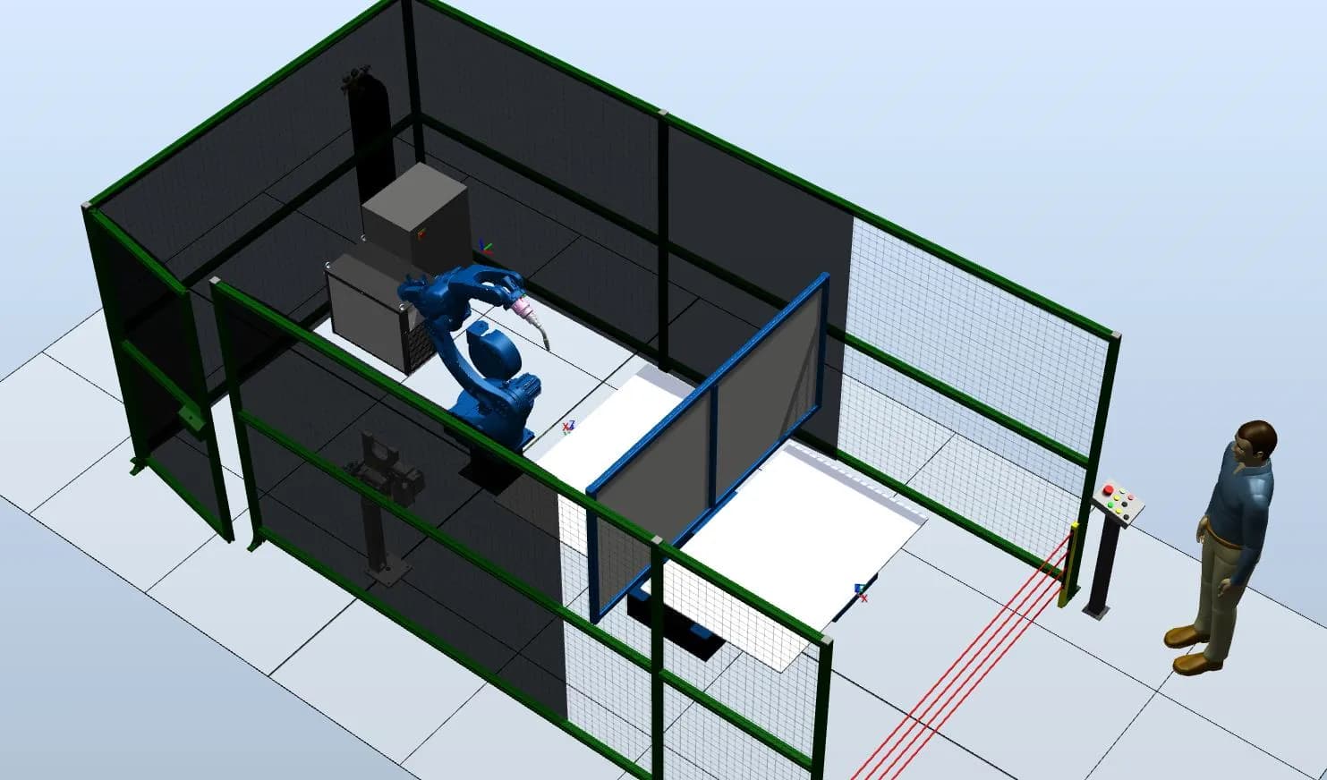 Состав универсального комплекса по роботизированной сварке