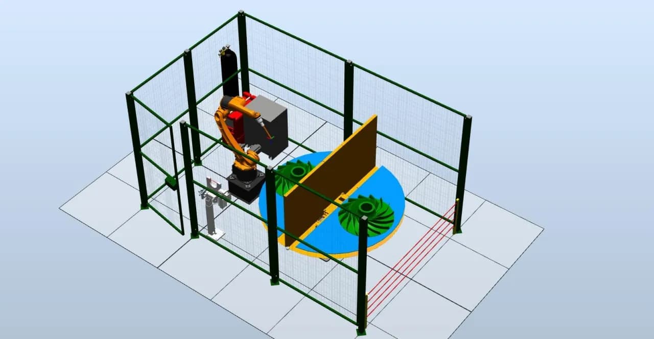Состав универсального комплекса по роботизированной загрузке/разгрузке станков чпу
