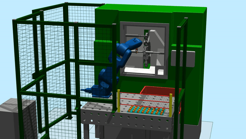 Роботизированный комплекс загрузки-разгрузки