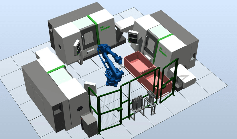 Комплекс загрузки-разгрузки ЧПУ станков