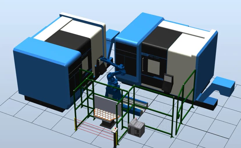 Роботизированный комплекс загрузки-разгрузки
