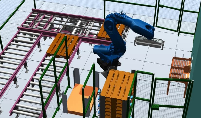 Состав универсального комплекса по роботизированной перекладке