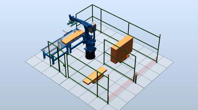 Роботизированный комплекс паллетирования продукции