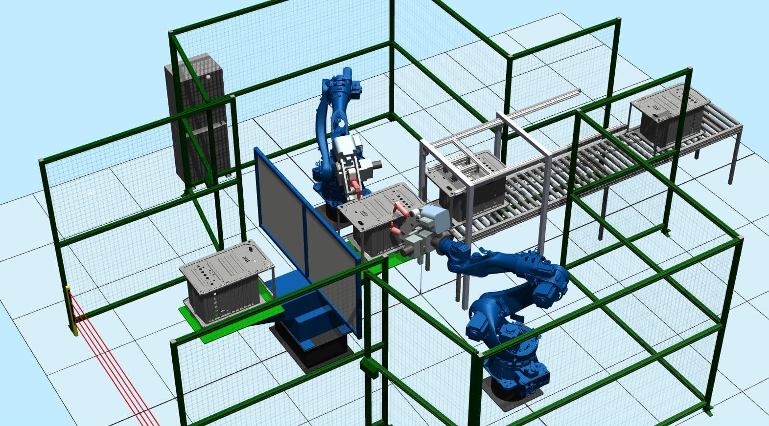 Роботизированный комплекс точечной сварки CRP-RA22-80 с поворотным столом WB1S