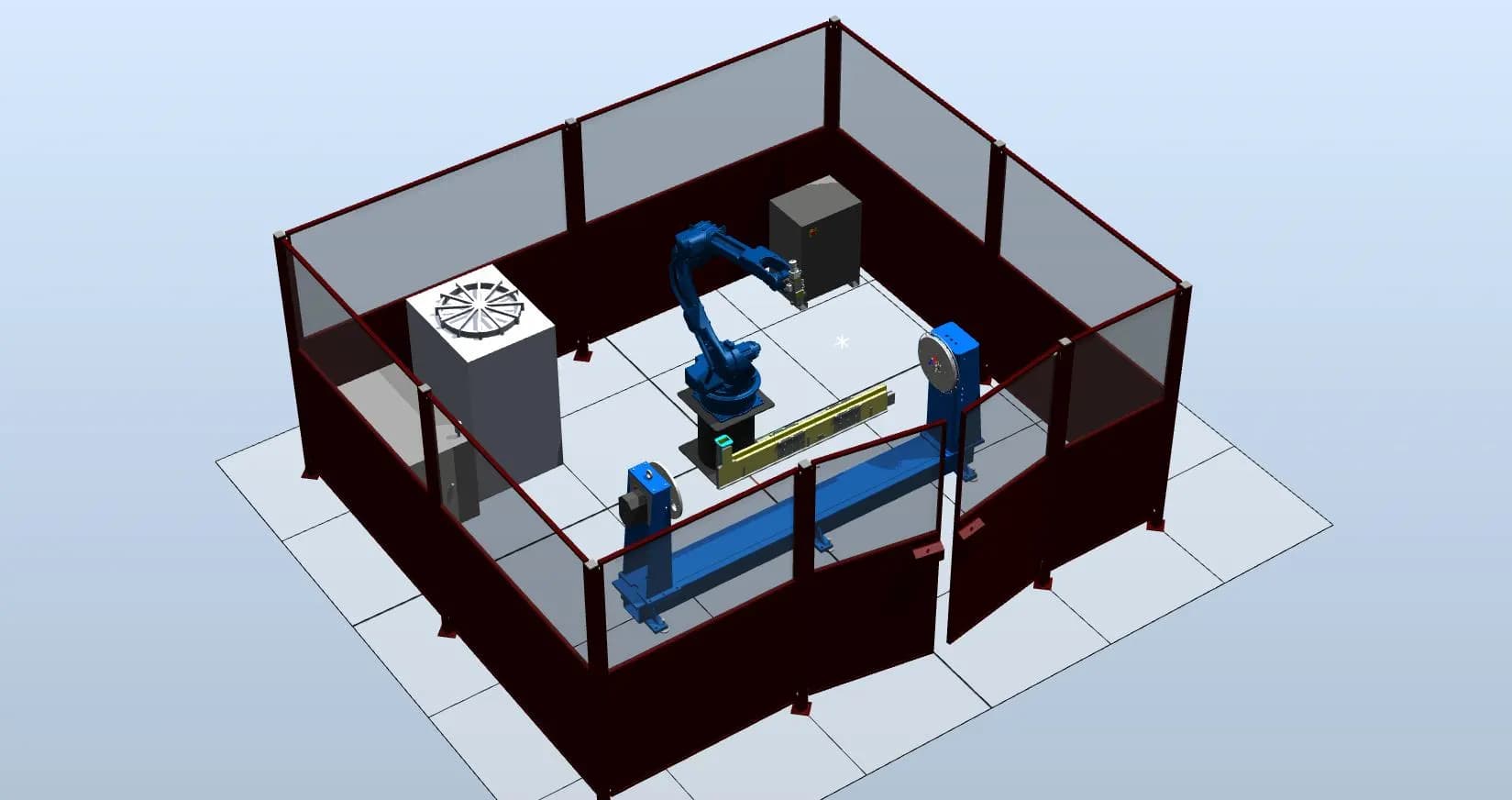 Состав роботизированного сварочного комплекса