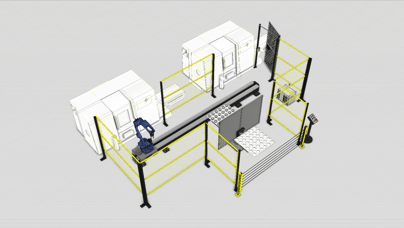 Роботизированный комплекс загрузки-разгрузки