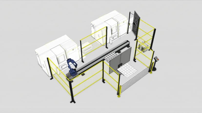 Роботизированный комплекс загрузки-разгрузки